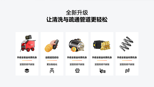 揚子管道疏通機(jī)全新升級五大賣點